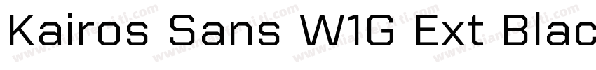 Kairos Sans W1G Ext Black Regular字体转换
